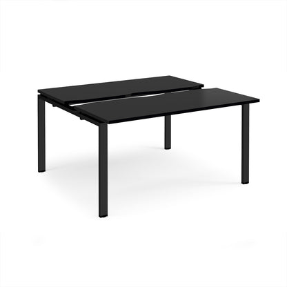 Adapt sliding top B2B desks 1200mm deep - STE1412-K-BK
