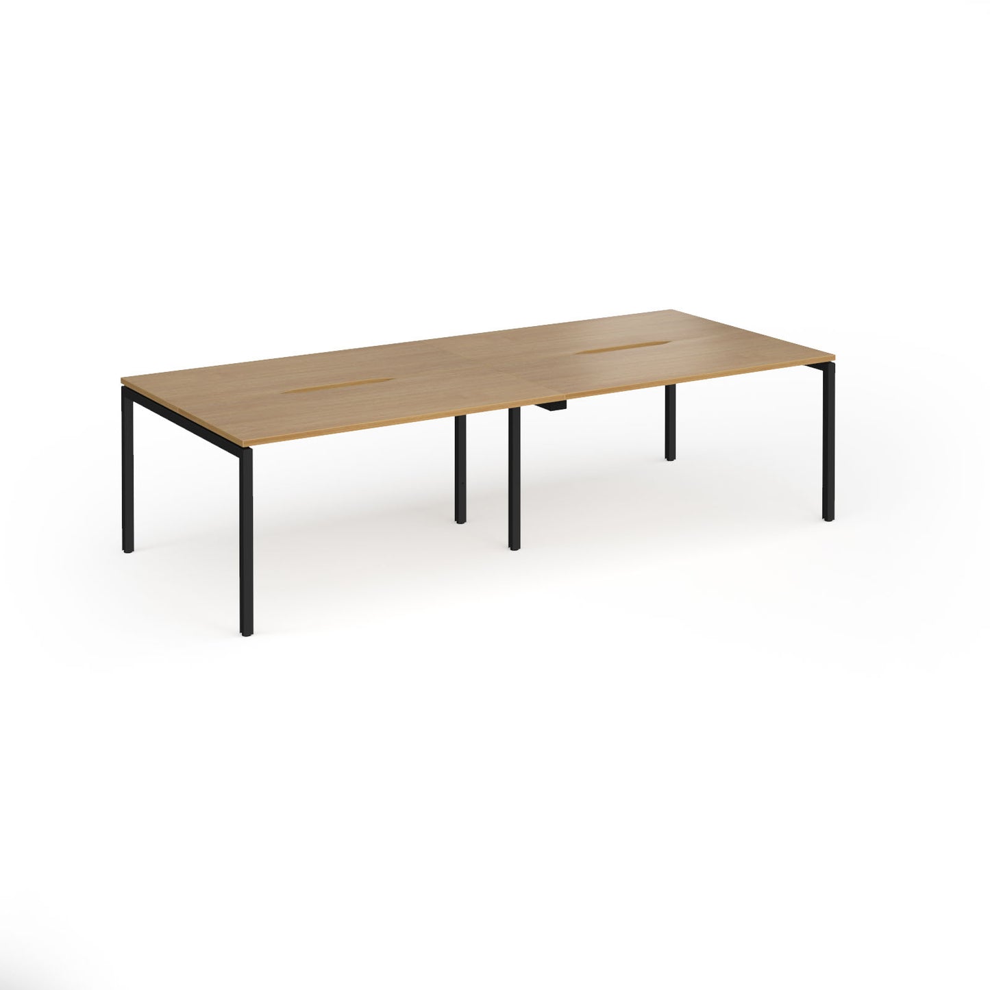 Connex Plus Goal Post Double Back to Back Desks 1200mm deep - GCO2812-K-O