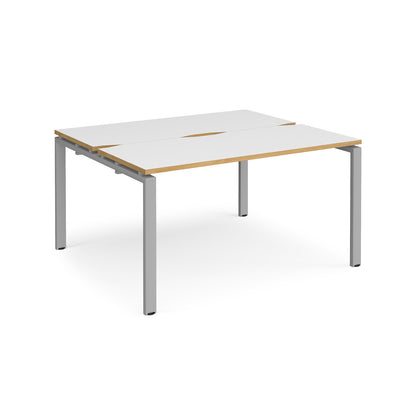 Adapt sliding top B2B desks 1200mm deep - STE1412-S-WO