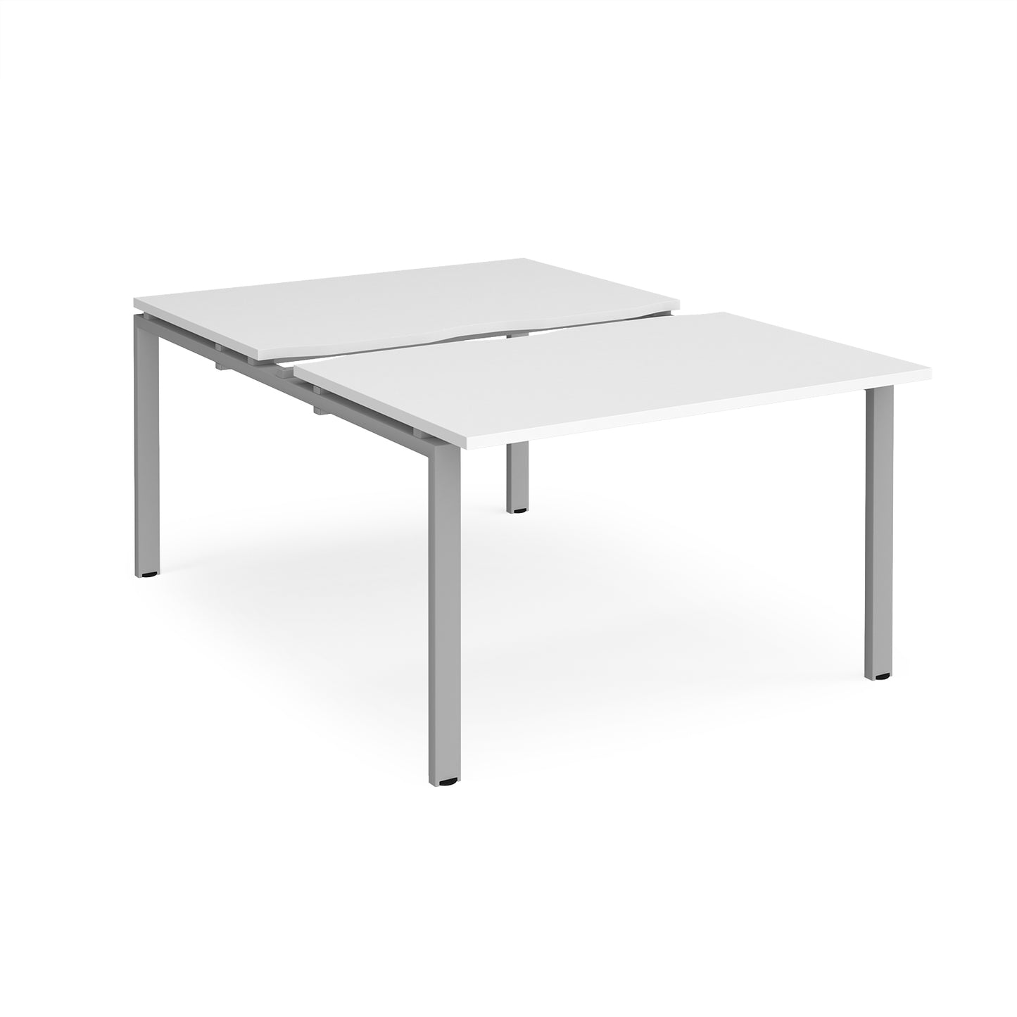 Adapt sliding top B2B desks 1600mm deep - STE1216-S-WH