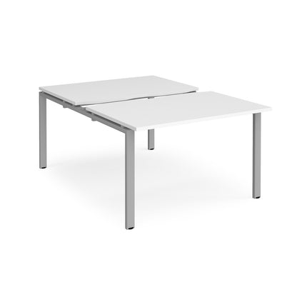 Adapt sliding top B2B desks 1600mm deep - STE1216-S-WH