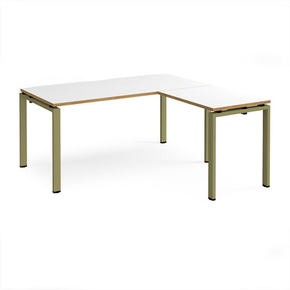 Adapt straight desk with return - ER1688-GN-WO