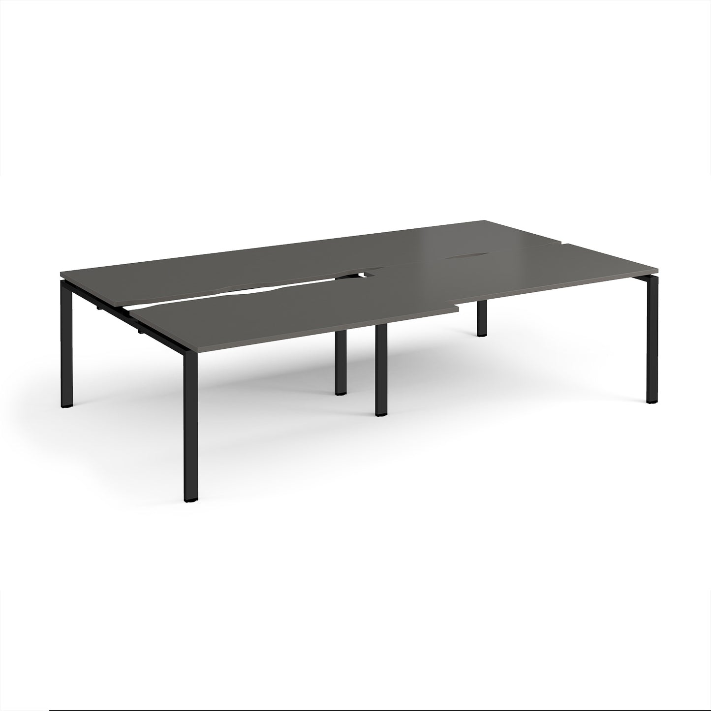 Adapt sliding top double B2B desks 1600mm deep - STE2816-K-OG