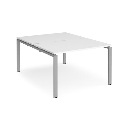 Adapt back to back desks 1600mm deep - E1216-S-WH