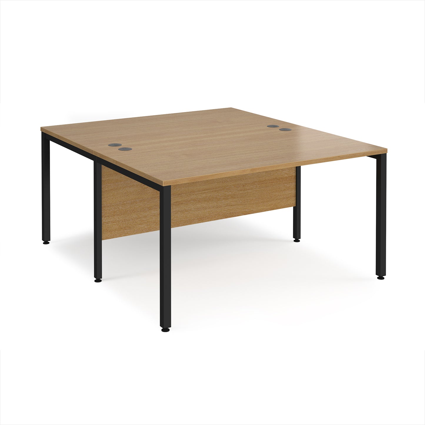 Maestro 25 bench back to back straight desks 1600mm - MB1416BKO