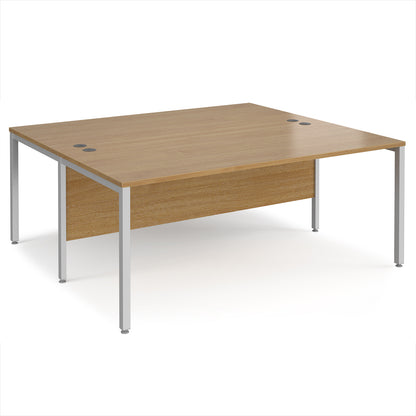 Maestro 25 bench back to back straight desks 1600mm - MB1816BSO