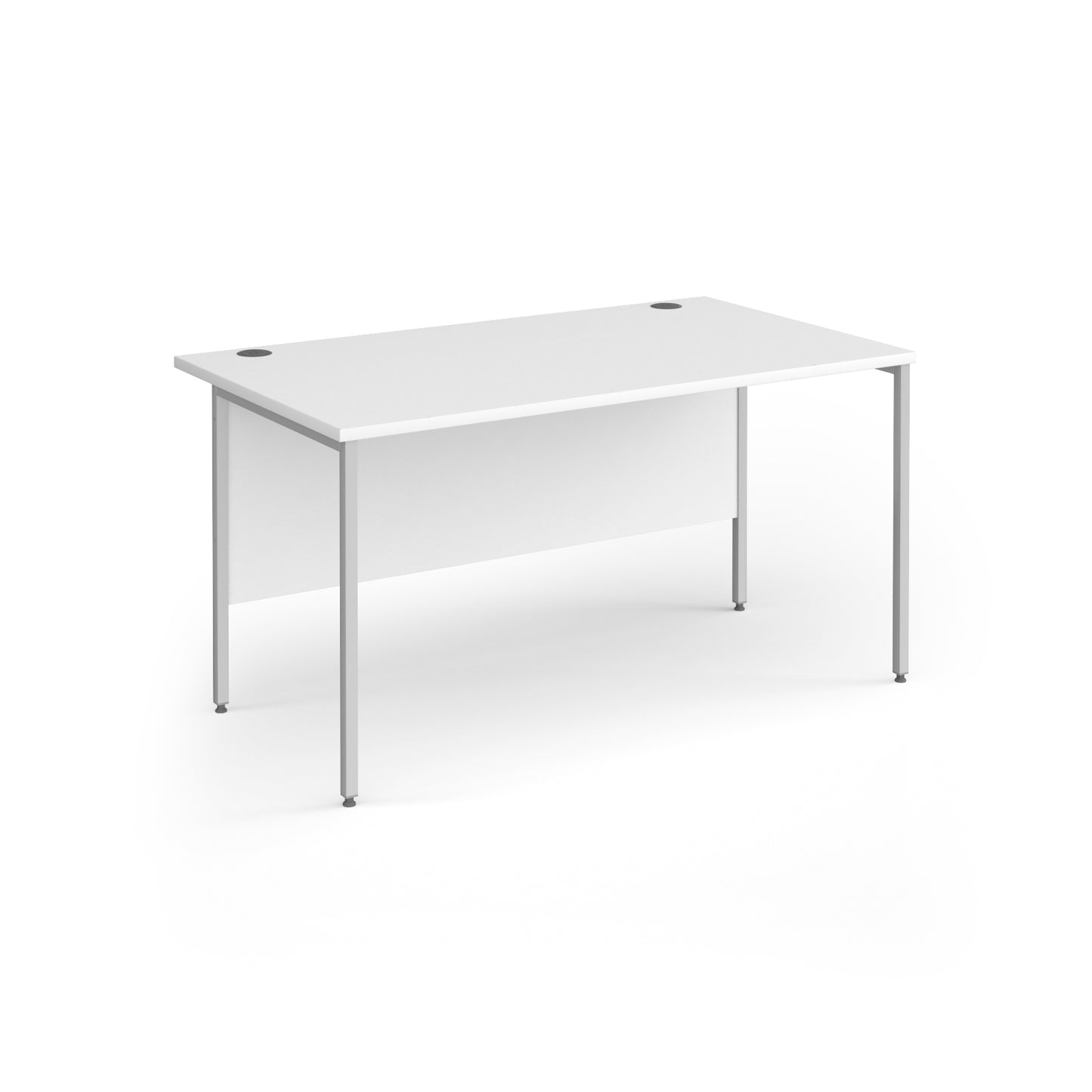 Contract 25 H-Frame straight desk - CH14S-S-WH