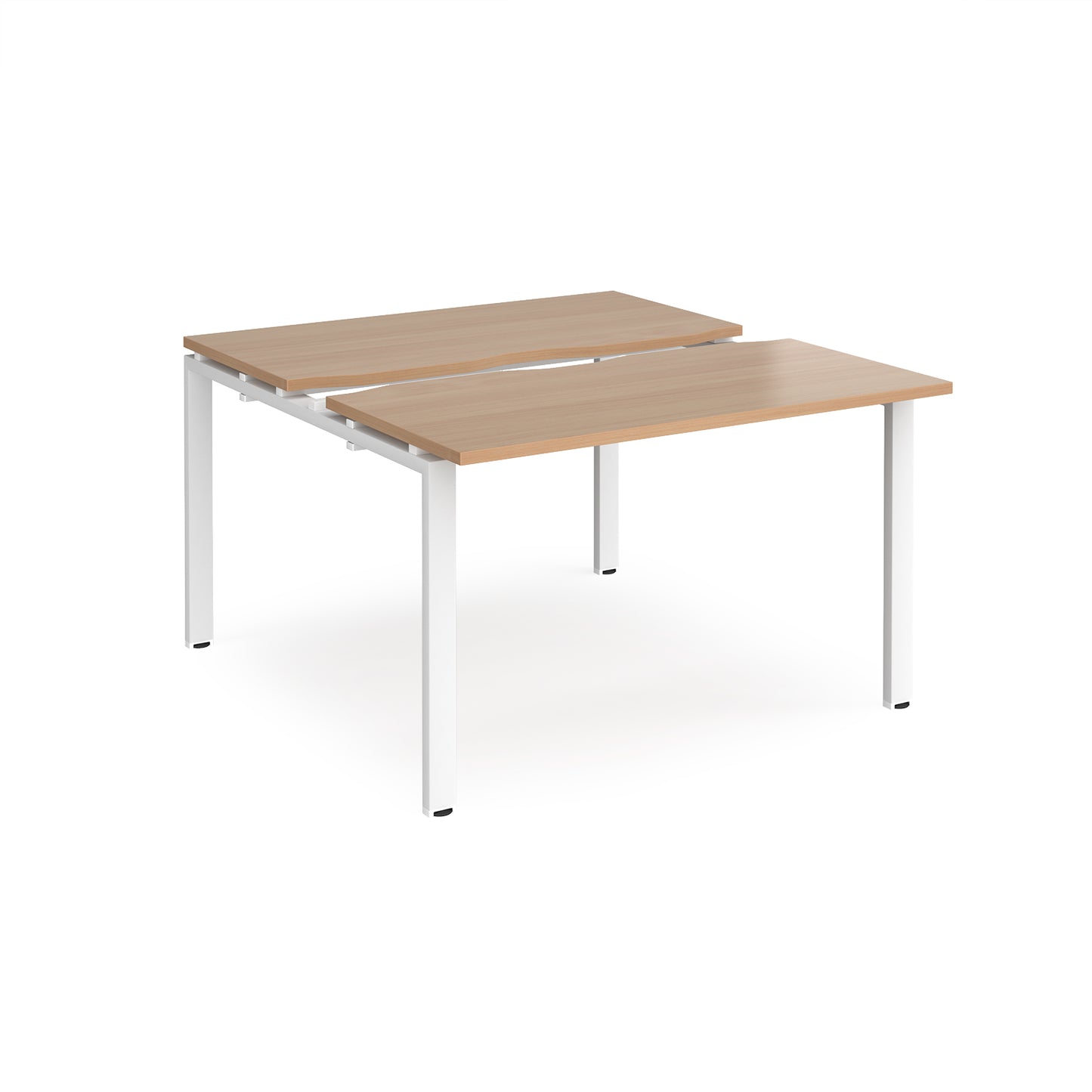 Adapt sliding top B2B desks 1200mm deep - STE1212-WH-B