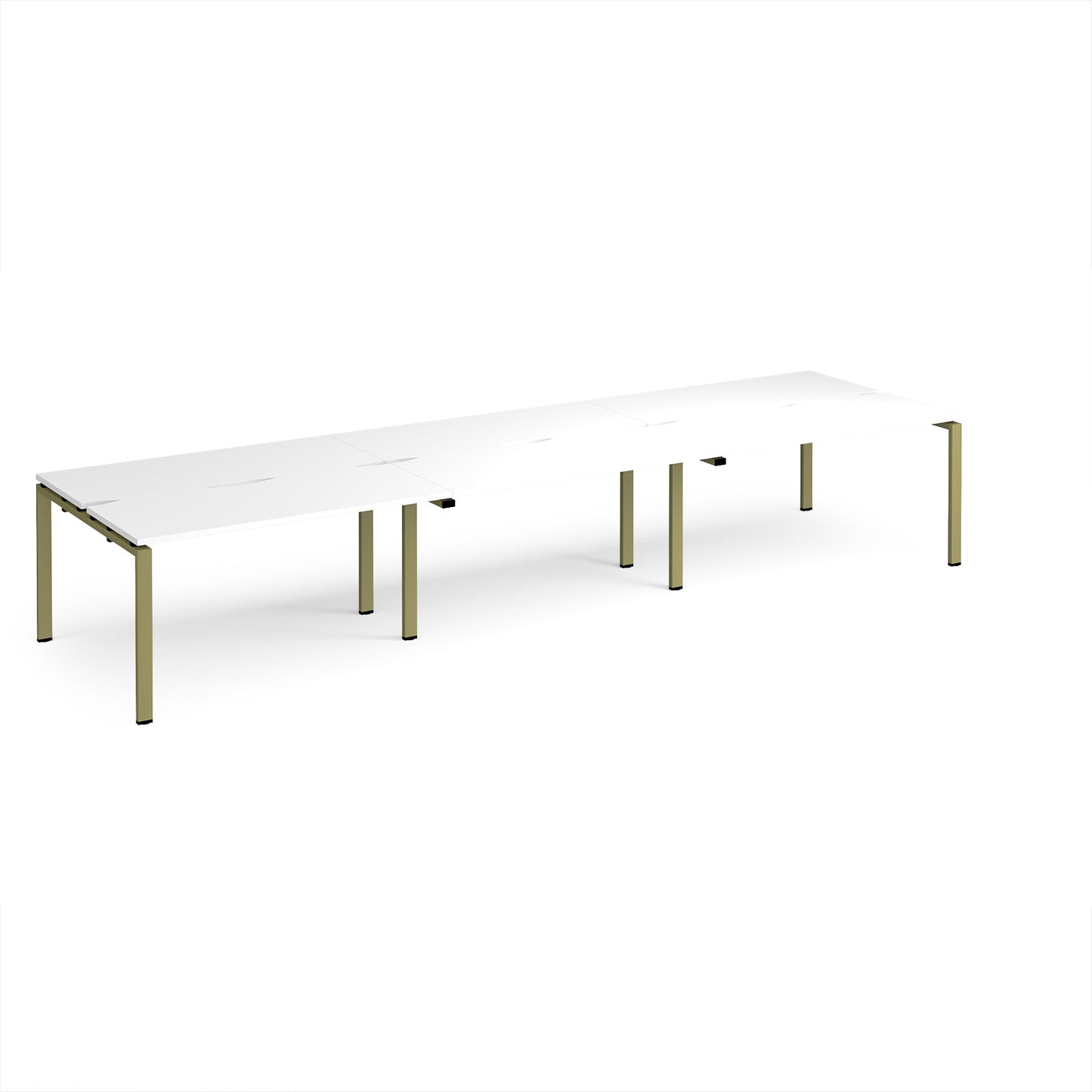 Adapt triple back to back desks 1200mm deep - E4212-GN-WH