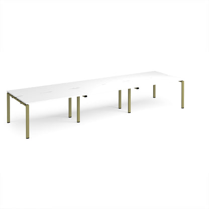 Adapt triple back to back desks 1200mm deep - E4212-GN-WH
