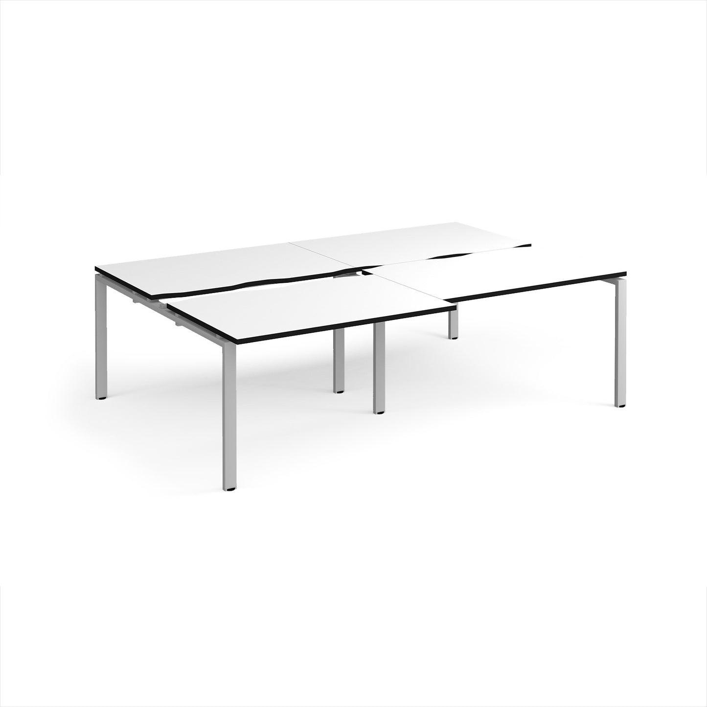 Adapt sliding top double B2B desks 1600mm deep - STE2416-S-WK