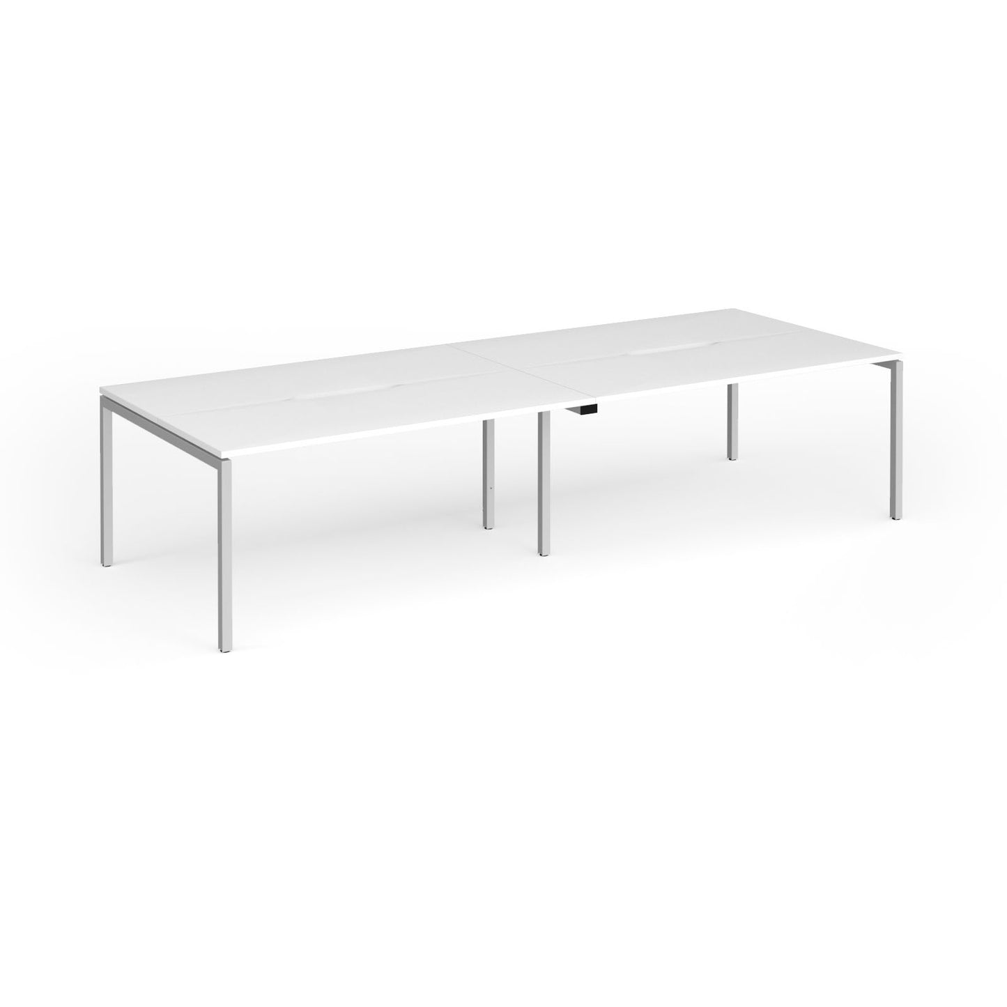Connex Plus Goal Post Double Back to Back Desks 1200mm deep - GCO3212-S-WH