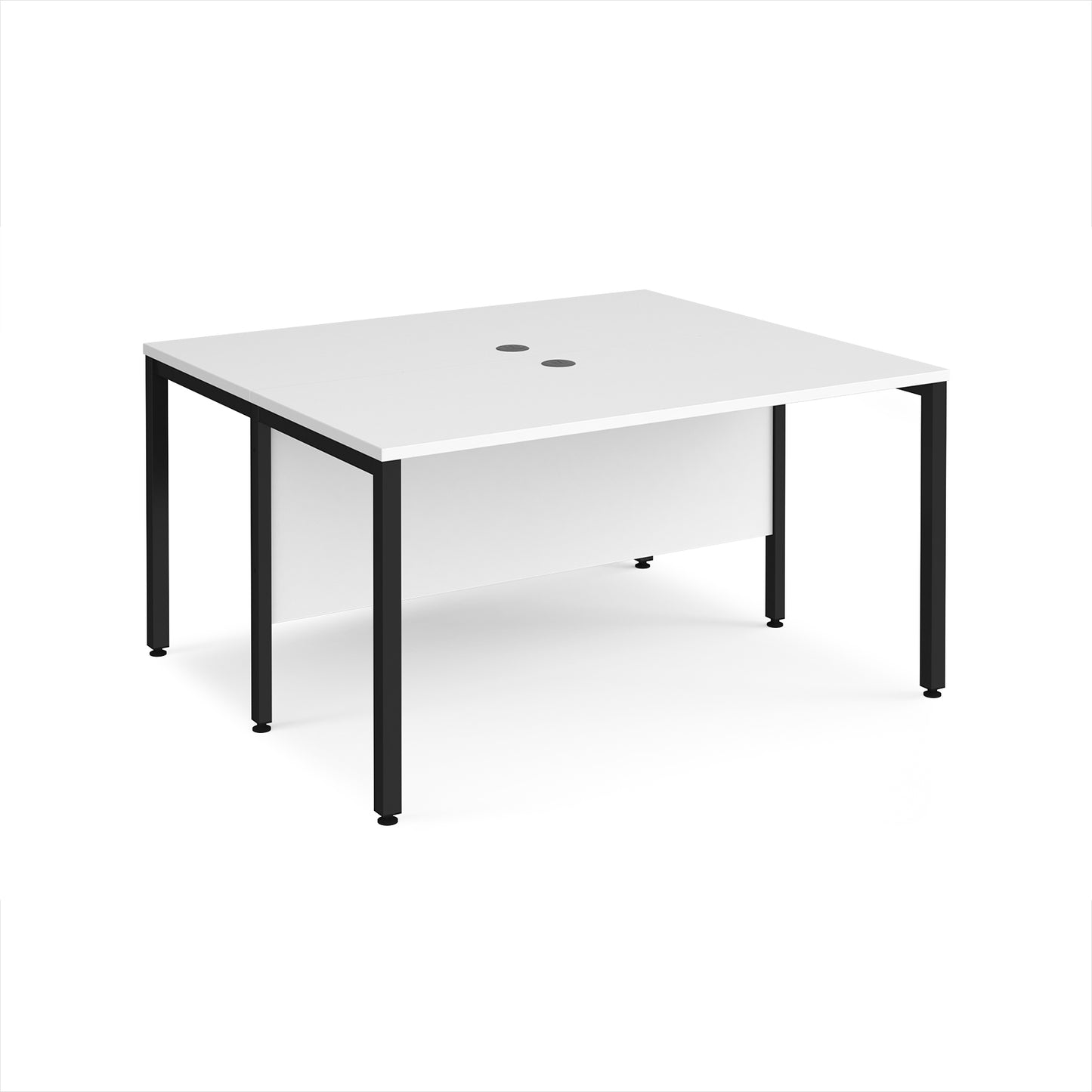 Maestro 25 bench back to back straight desks 1200mm - MB1412BKWH
