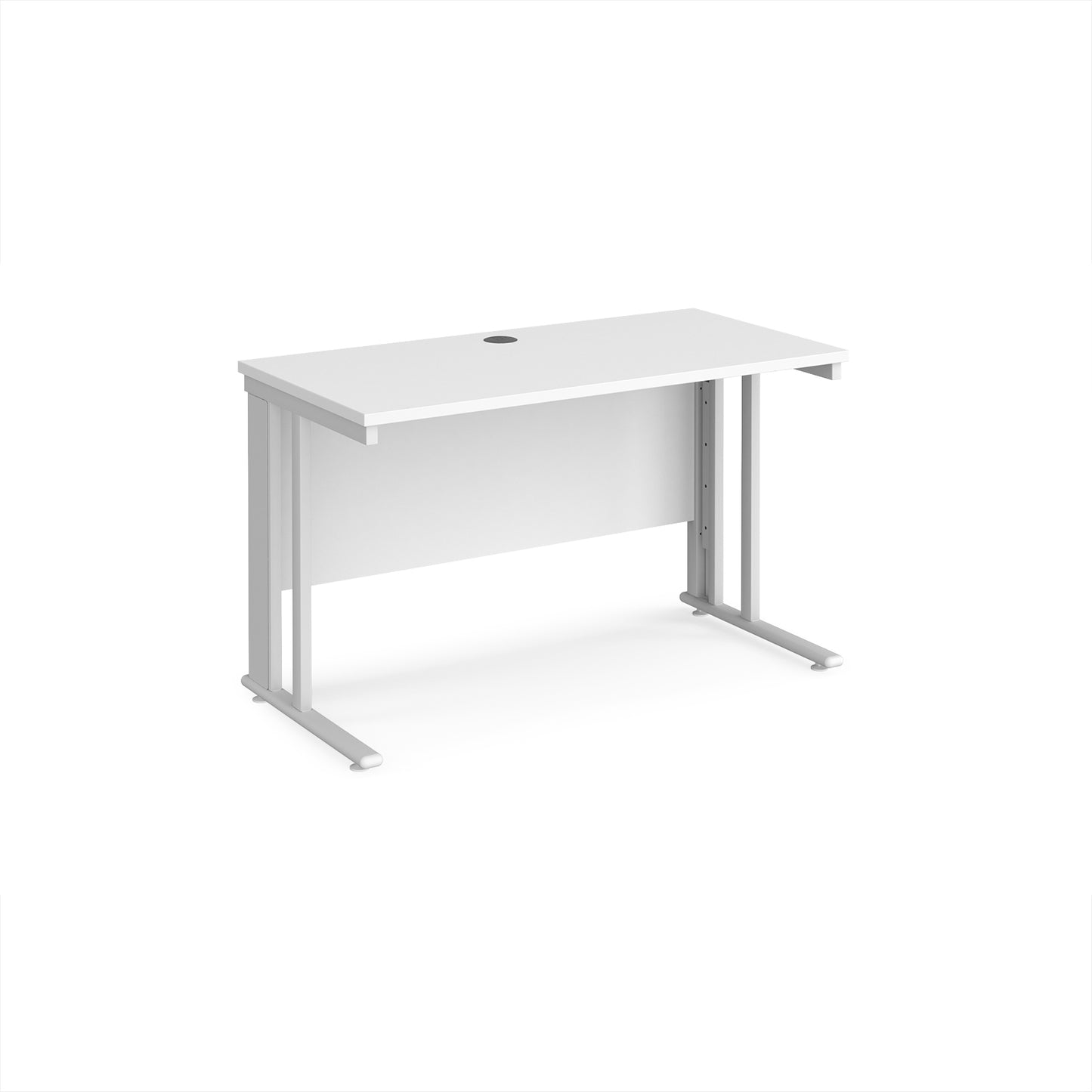 Maestro 25 cable managed 600mm deep desk - MCM612WHWH