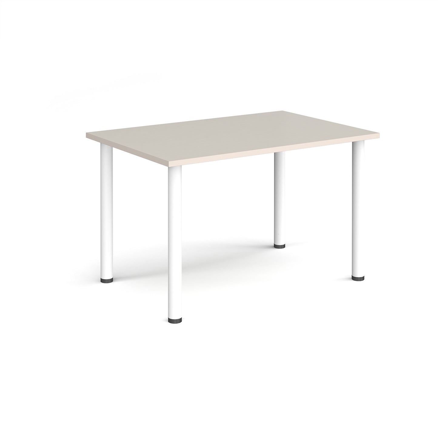 Rectangular radial leg meeting table - DRL1200-WH-LG