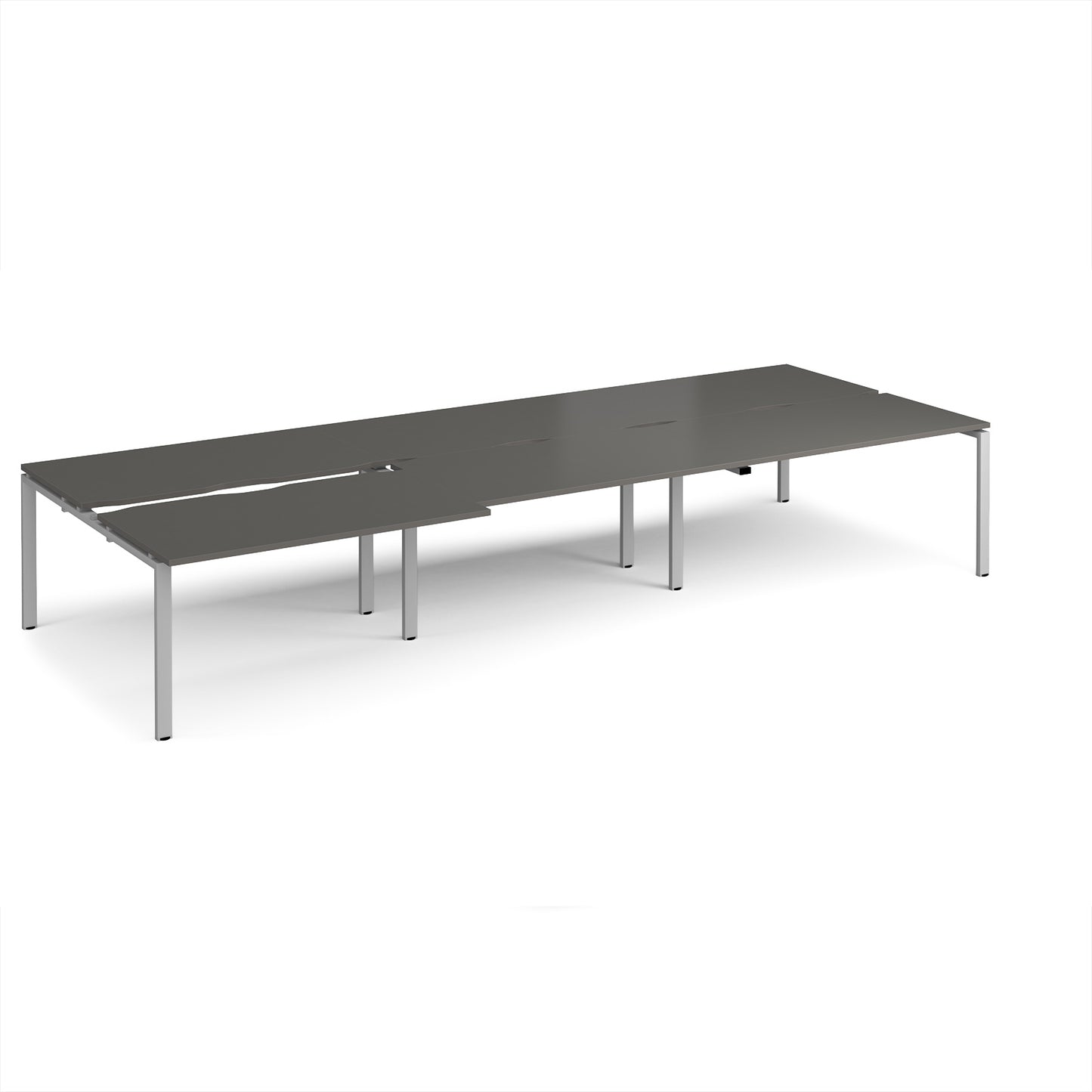 Adapt sliding top triple B2B desks 1600mm deep - STE4216-S-OG