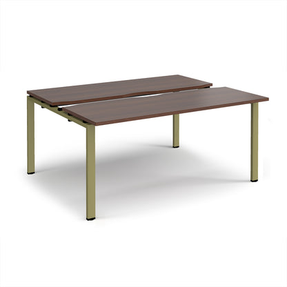 Adapt sliding top B2B desks 1200mm deep - STE1612-GN-W