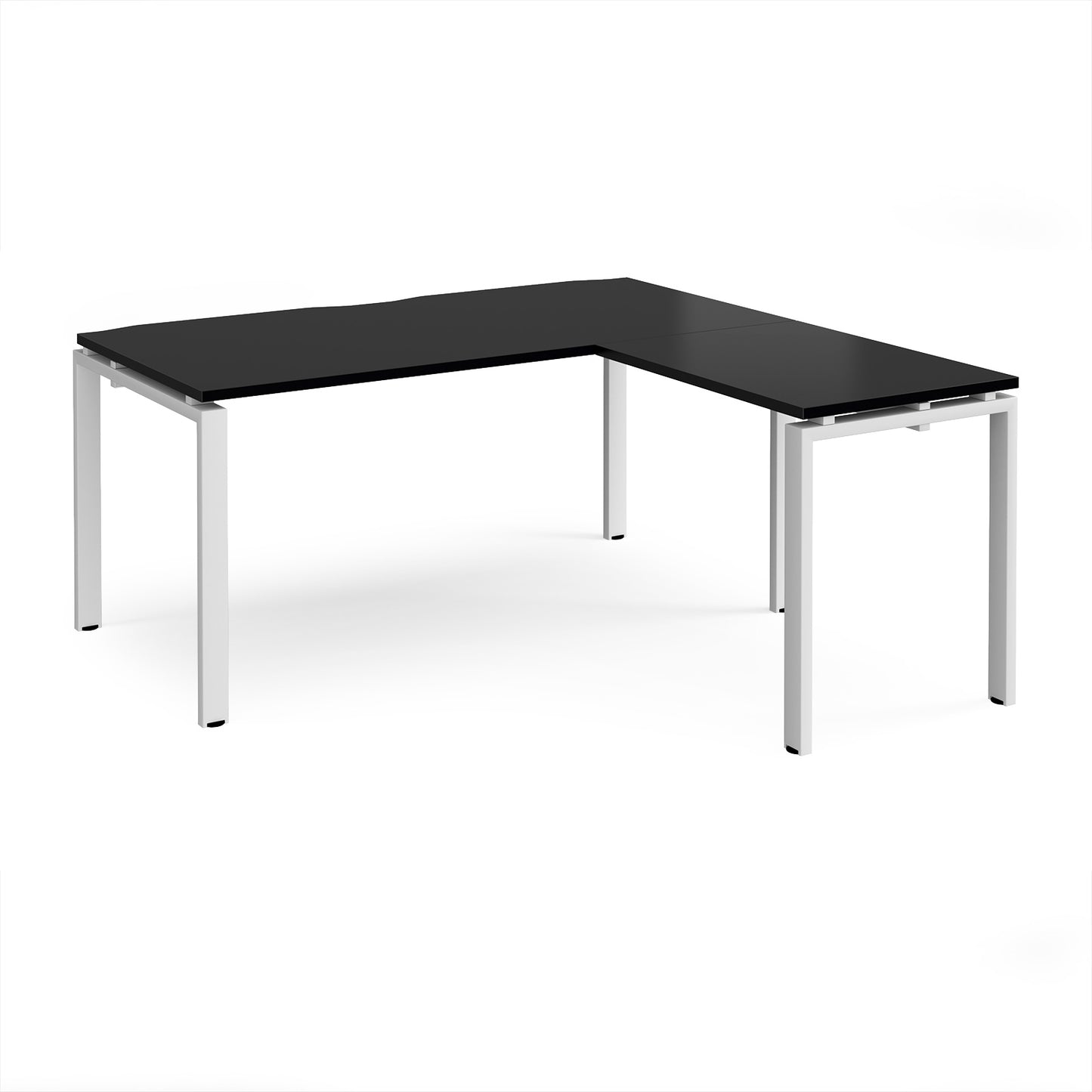 Adapt straight desk with return - ER1688-WH-BK
