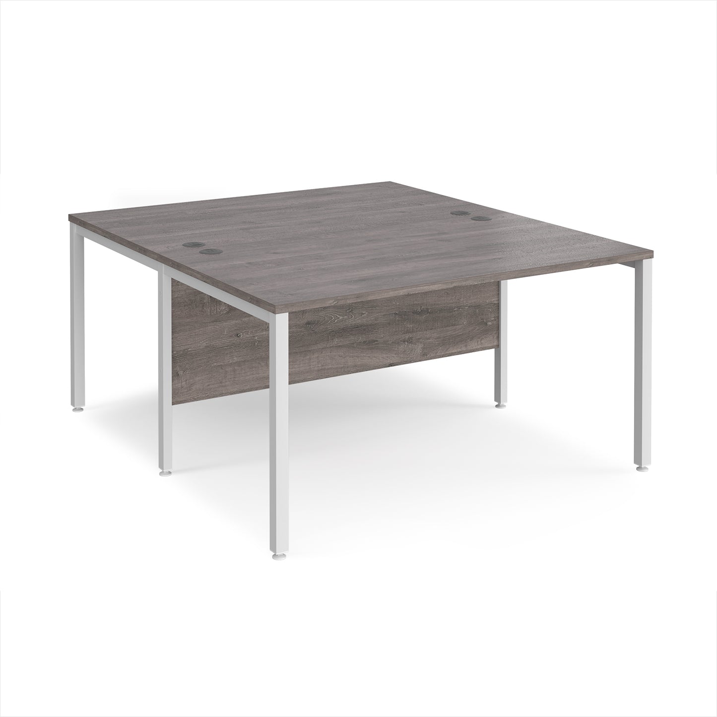 Maestro 25 bench back to back straight desks 1600mm - MB1416BWHGO