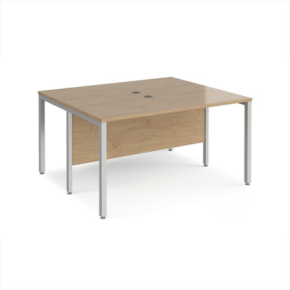 Maestro 25 bench back to back straight desks 1200mm - MB1412BSKO