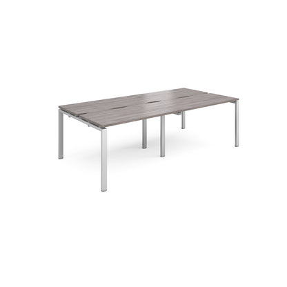 Adapt sliding top double B2B desks 1200mm deep - STE2412-S-GO