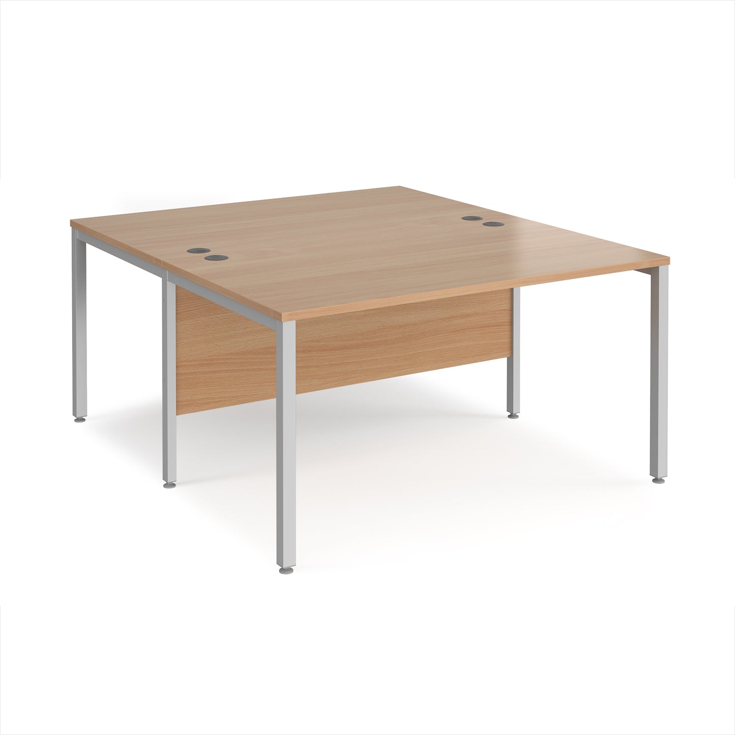 Maestro 25 bench back to back straight desks 1600mm - MB1416BSB