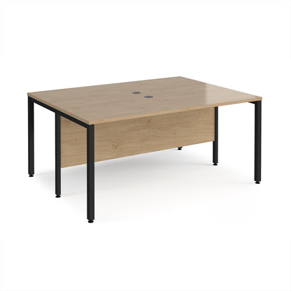 Maestro 25 bench back to back straight desks 1200mm - MB1612BKKO