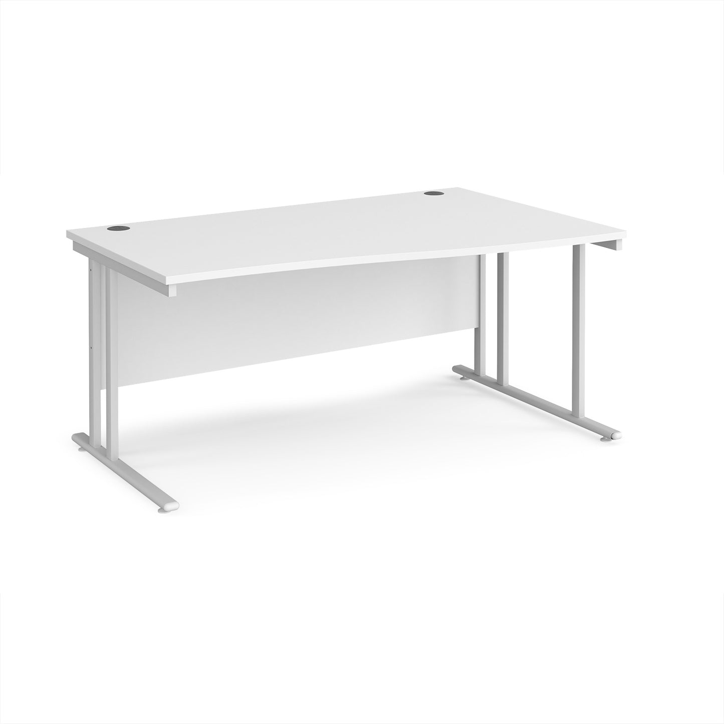 Maestro 25 cantilever right hand wave desk - MC16WRWHWH