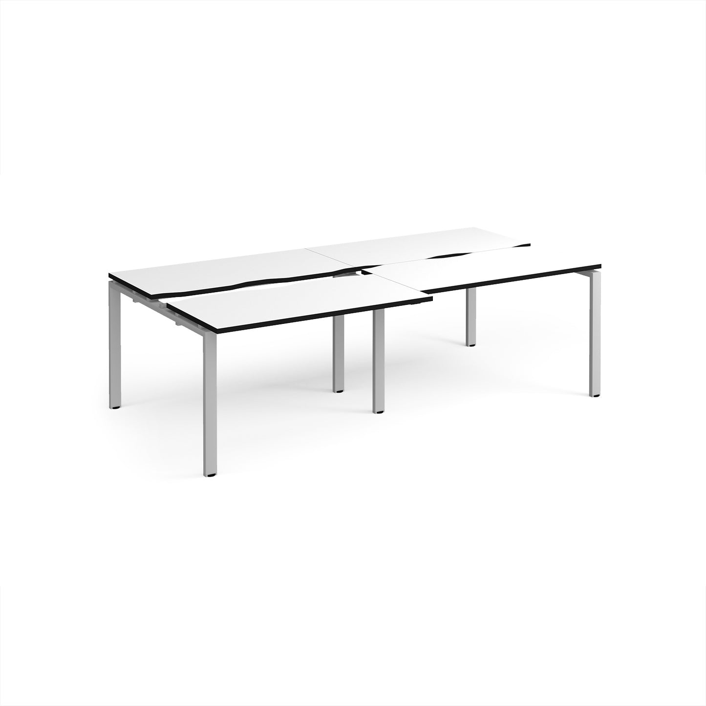 Adapt sliding top double B2B desks 1200mm deep - STE2412-S-WK