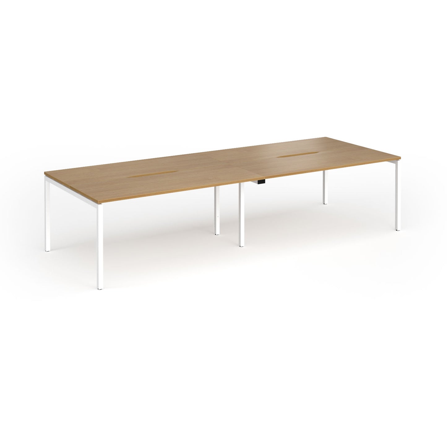 Connex Plus Goal Post Double Back to Back Desks 1200mm deep - GCO3212-WH-O