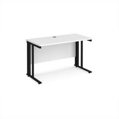 Maestro 25 cable managed 600mm deep desk - MCM612KWH