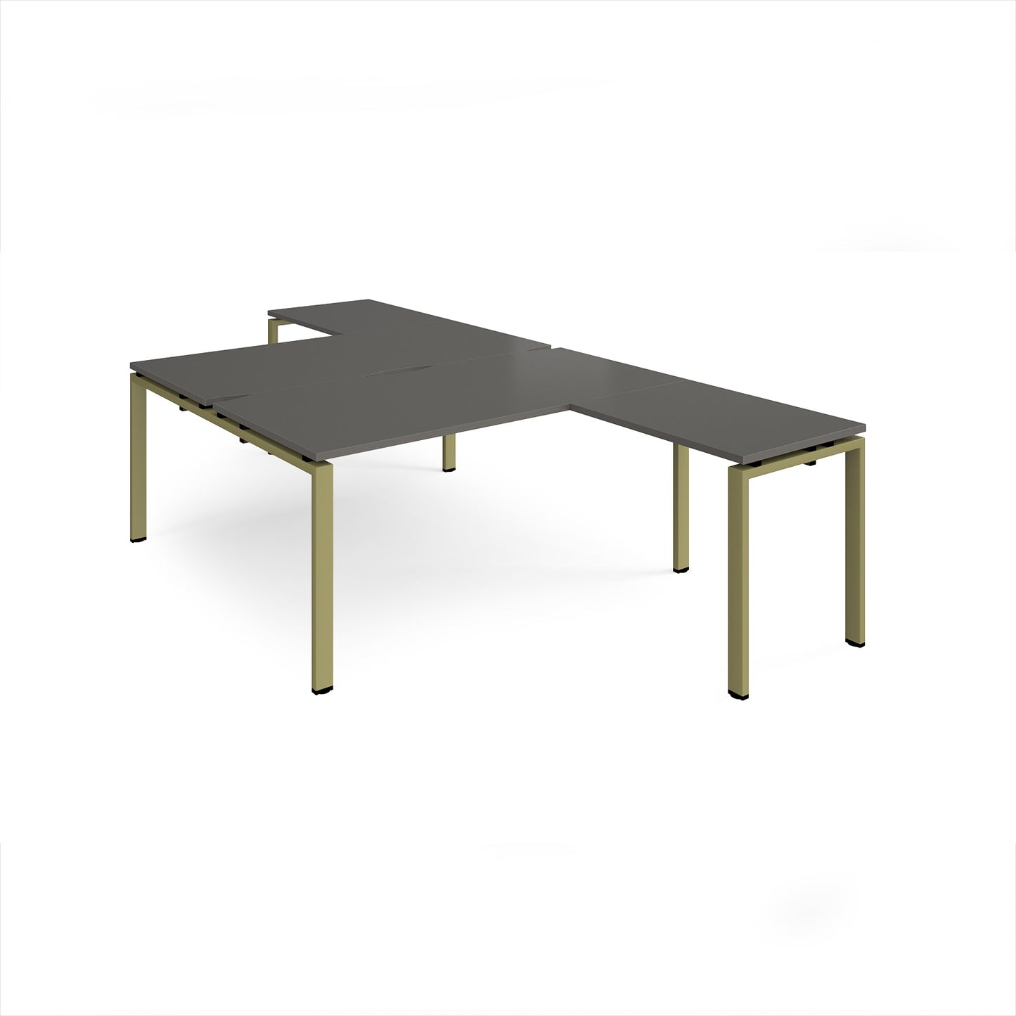 Adapt back to back desk with return - ER16168-GN-OG