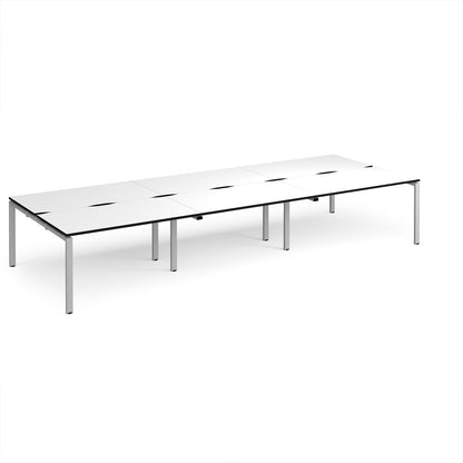 Adapt triple back to back desks 1600mm deep - E4216-S-WK