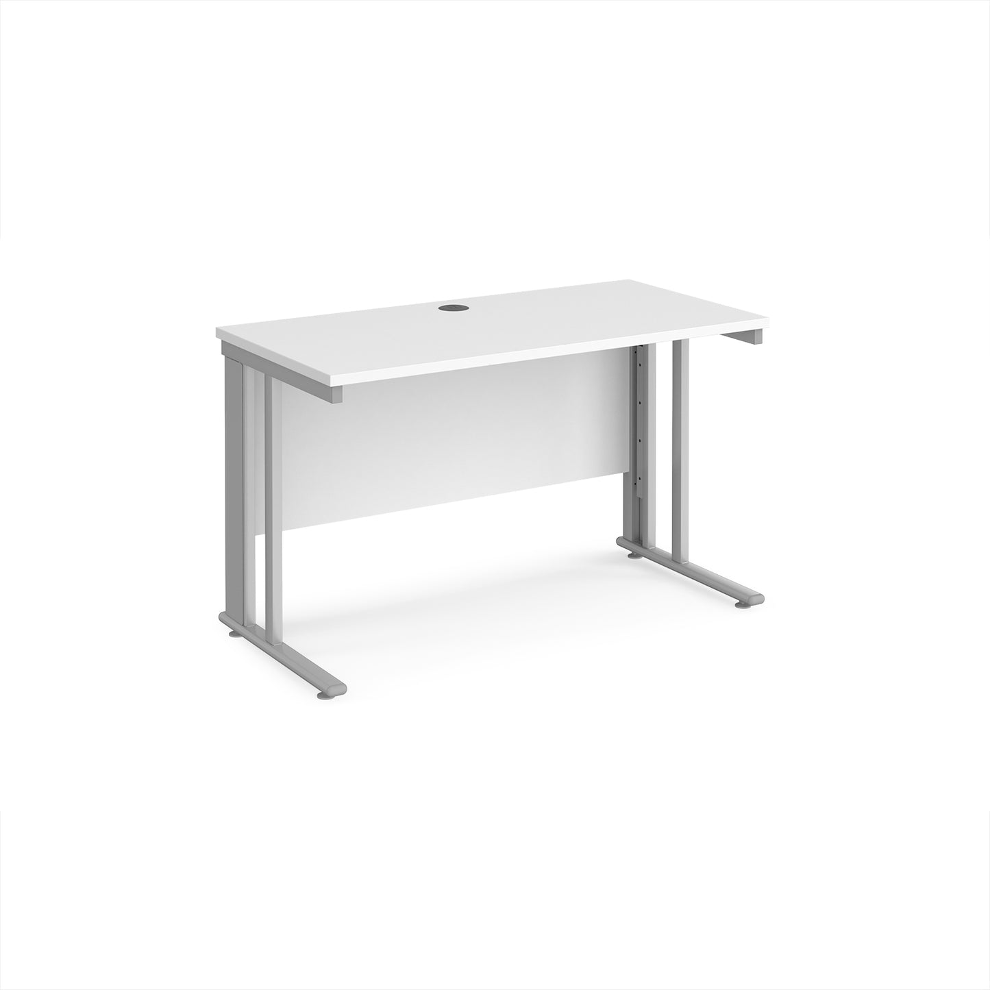 Maestro 25 cable managed 600mm deep desk - MCM612SWH