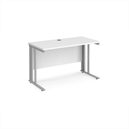 Maestro 25 cable managed 600mm deep desk - MCM612SWH
