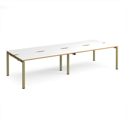 Adapt double back to back desks 1200mm deep - E3212-GN-WO