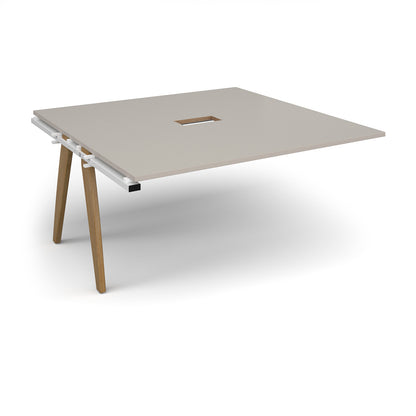 Fuze power ready add-on boardroom table - FZBT1616-AB-CO-WH-LG