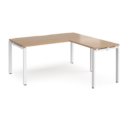 Adapt straight desk with return - ER1688-WH-B