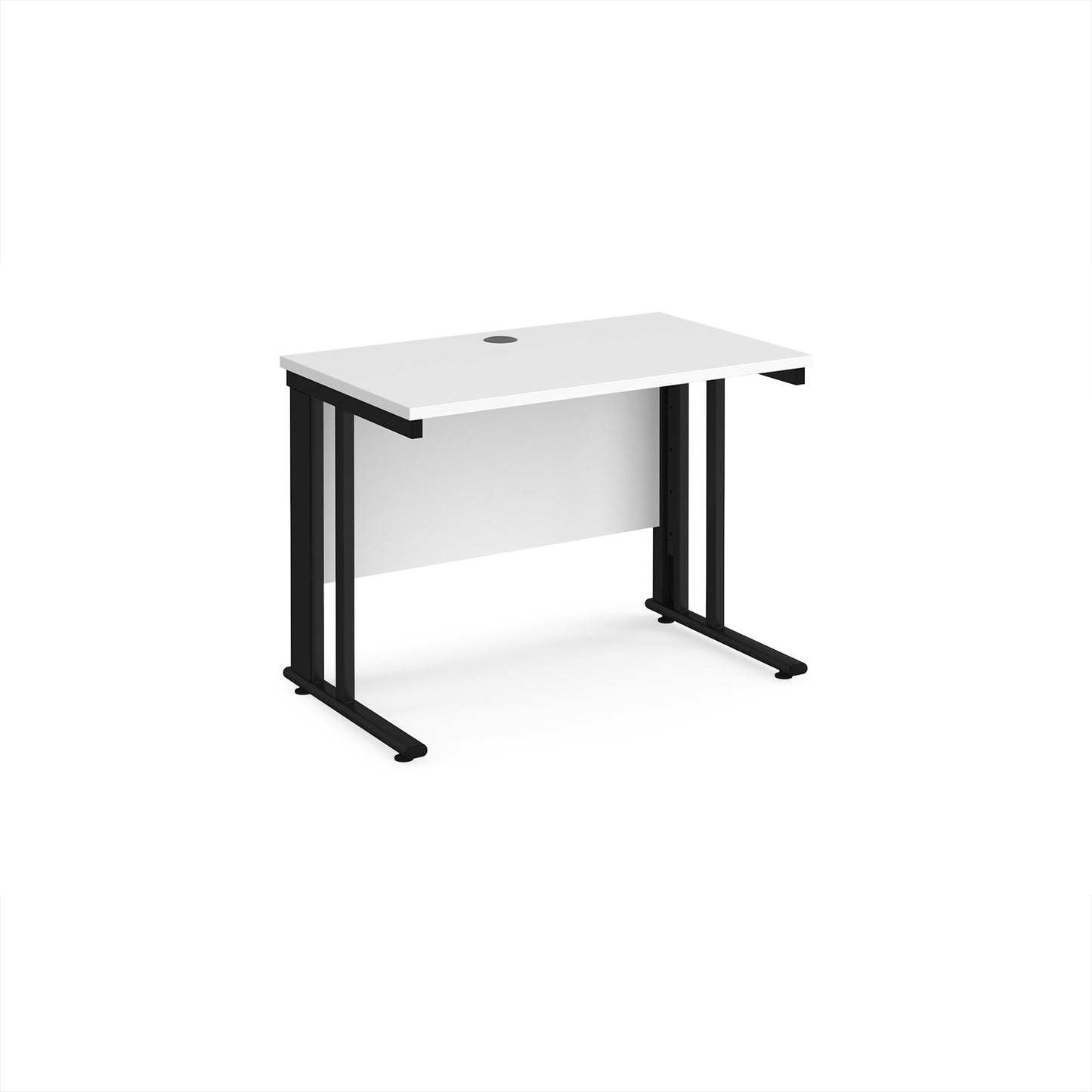 Maestro 25 cable managed 600mm deep desk - MCM610KWH