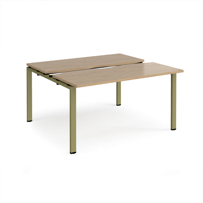 Adapt sliding top B2B desks 1200mm deep - STE1412-GN-KO