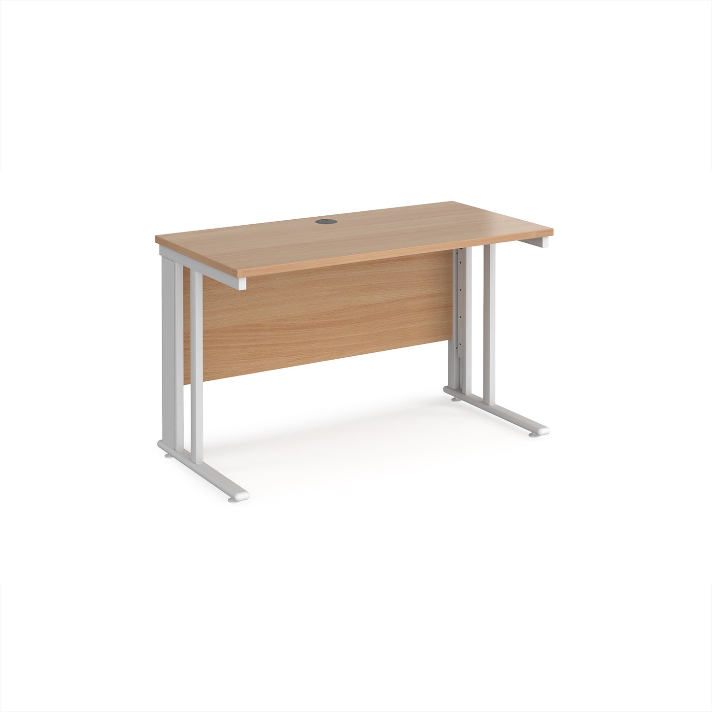 Maestro 25 cable managed 600mm deep desk - MCM612WHB