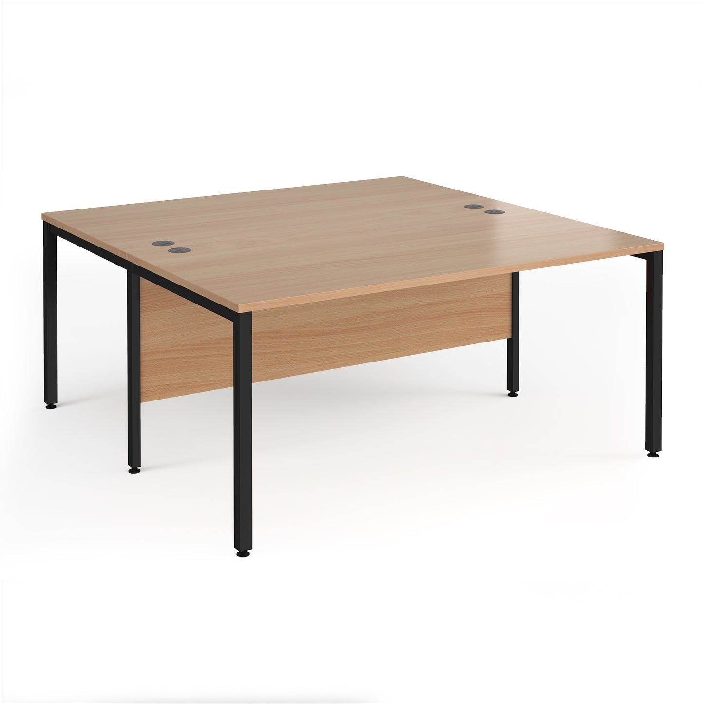 Maestro 25 bench back to back straight desks 1600mm - MB1616BKB