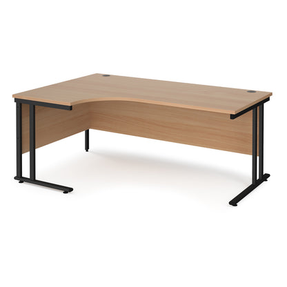 Maestro 25 cantilever left hand ergonomic desk - MC18ELKB
