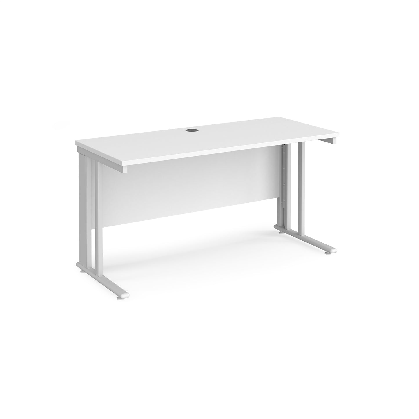 Maestro 25 cable managed 600mm deep desk - MCM614WHWH