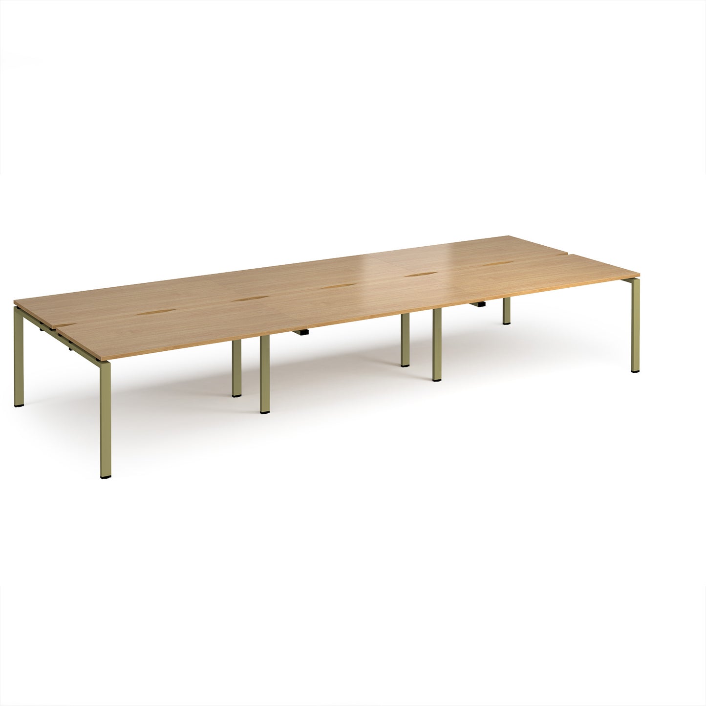 Adapt triple back to back desks 1600mm deep - E4216-GN-O