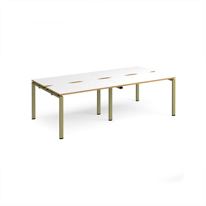 Adapt double back to back desks 1200mm deep - E2412-GN-WO