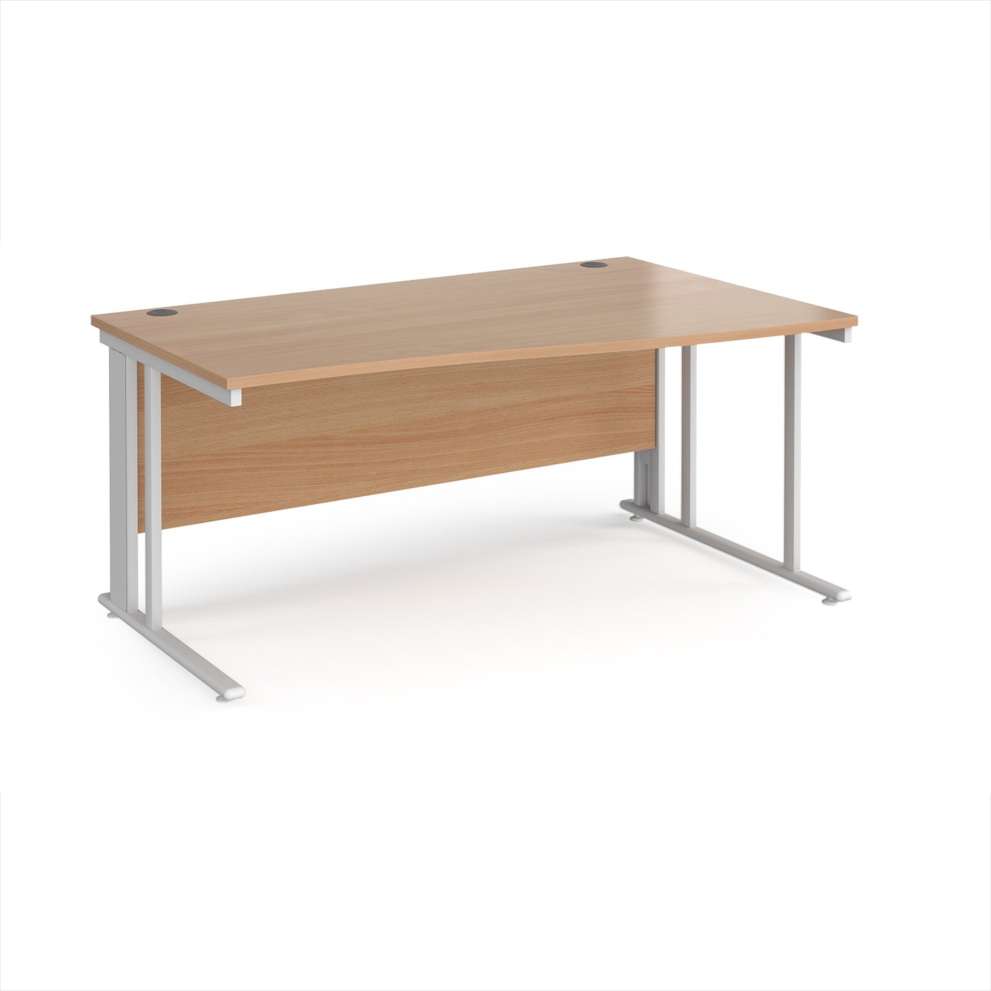 Maestro 25 cable managed right hand wave desk - MCM16WRWHB