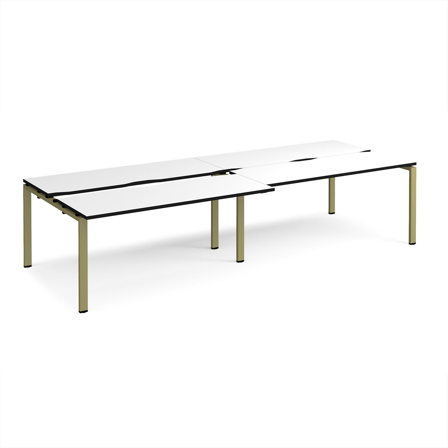 Adapt sliding top double B2B desks 1200mm deep - STE3212-GN-WK