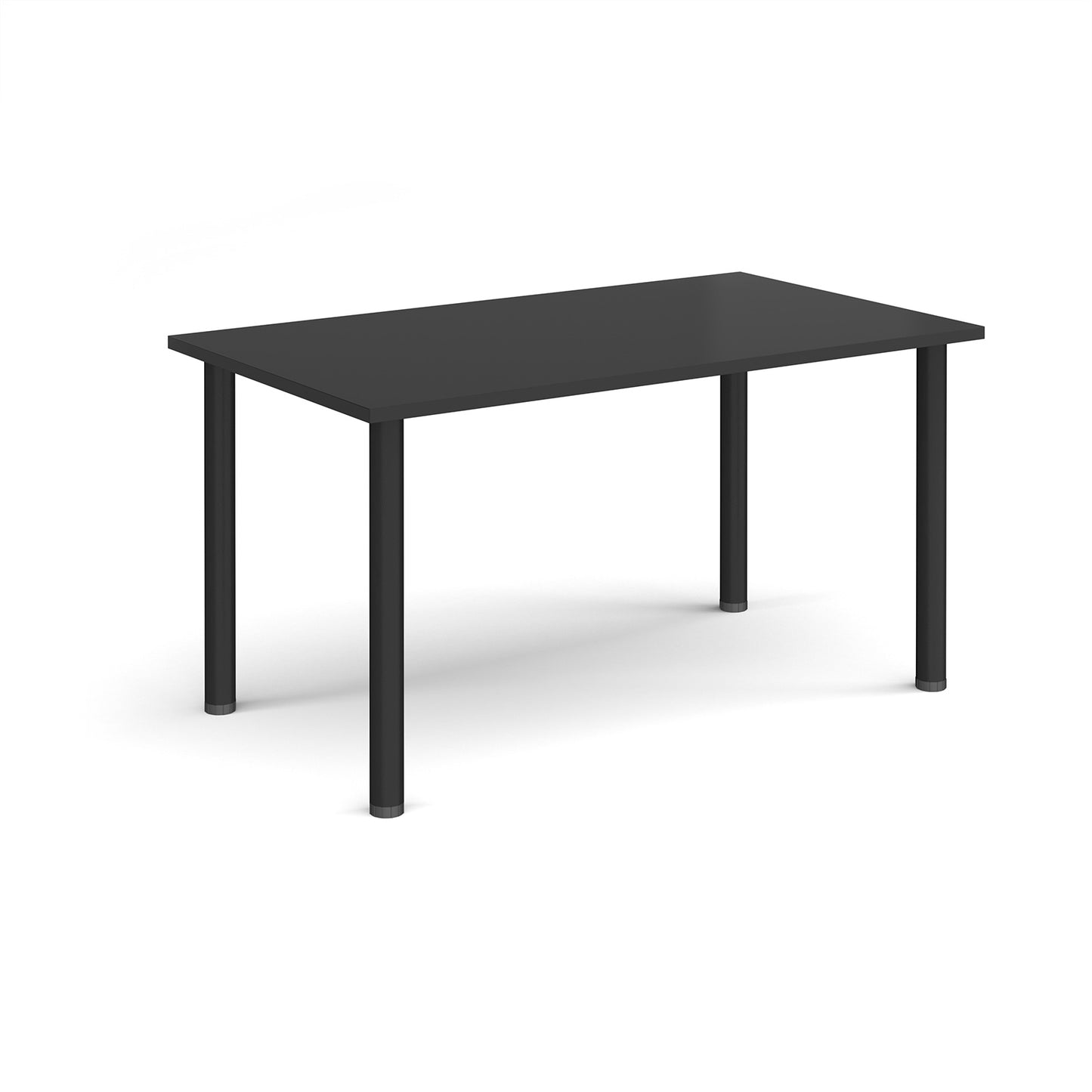 Rectangular radial leg meeting table - DRL1400-K-BK
