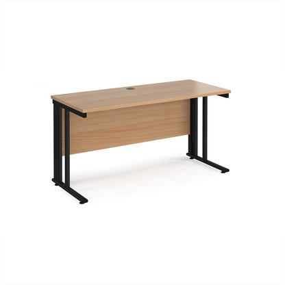 Maestro 25 cable managed 600mm deep desk - MCM614KB